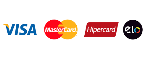 Visa, Mastercard, Hipercard e Elo